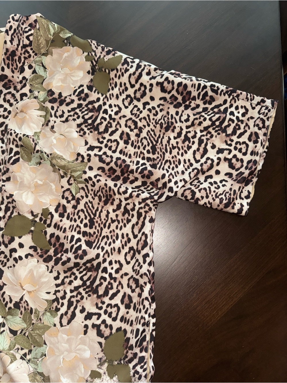 Chico's Beige/Tan Leopard Kimono - Picture 8 of 13